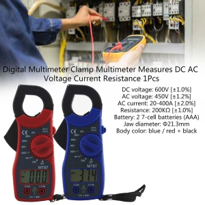 1Pcs Hot Sale Digital Multimeter Clamp Meter Multimeter Measures DC AC Voltage Current Resistance high quality