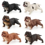 1pcs  The simulation Animal models Bulldog mini 3D Dog toys for kids educational toy