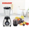 2 in 1 Good Quality 2 speed rotary switch 1.5L glass electric juicer blender with LED light glass jar