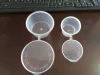 2 oz Hinged Clear Round plastic Sauce Cups with Lids 50ml