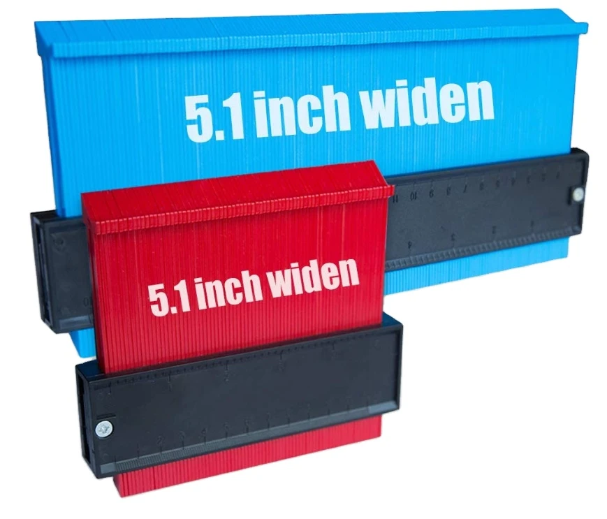2 Pack 10 inch and 5 inch Wider Contour Gauge Shape Contour Gauge Set Duplicator Plastic Measuring Gauging Tools