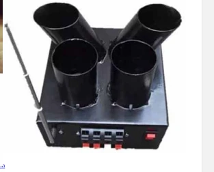2 shots fan + 2shots straight cold pyro remote control firing systems.