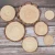 Import 2.0-2.4 Inch Natural Pine Round Solid Wooden Board Rustic Wood Slices from China