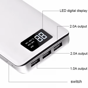 20000 Mah Power Bank Portable Powerbank Battery Power-Bank 30000mah With Led Light For iphone For xiaomi power banks