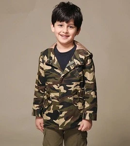 2015 spring children&#039;s clothing, boys camouflage jacket hoodie, long style wind coat Meisai jacket for children