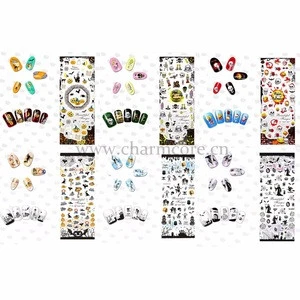 2016 Christmas Halloween Holiday nail sticker decals water slide nail art patch for sticker decal for nail art