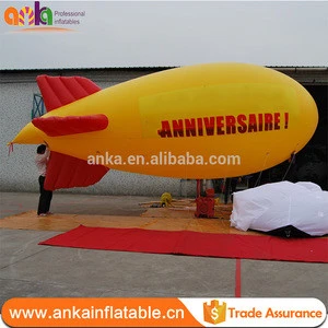 2017 new design PVC Inflatable advertising airship for anniversary