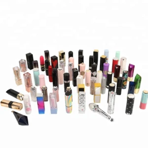 2018 in stock luxury empty lip gloss packaging tube with brush