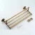 Import 2018 New modern design brass finishing wall hang towel holder wholesale luxury hotel use bath towel rack from China