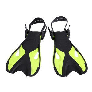 2019 Customized Blue Swim Flippers Snorkel Swimming Fins For Adult