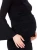 Import 2019 JUNDAI Hot Custom Women Pregnant dress Solid Color Black Cotton Long Sleeve Flare Sleeve maternity clothing from China