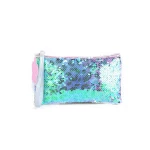 2020 Custom Women Shiny Girls Green Holographic Leopard Spot Pattern Sequin Clutch Evening Bag