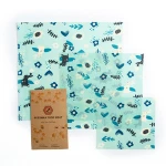2020 Hot Amazon selling Non Toxic  Natural Organic Cotton Bee Honey sandwich beeswax Wrap