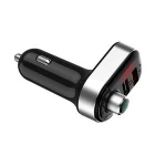 2020 Hot Sale Wireless Mp3 Player Bluetooth Handfree Car Kit Fm Transmitter Dual Bluetooth Connector for Car Aux