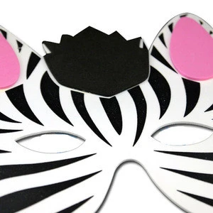 2020 New Design Promotional Cheap Soft Custom Eva Halloween Animal Foam Party Mask for Children