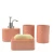 Import 2020 New patterns custom colors ceramic stoneware 4 piece bathroom sets bathroom accessories from China