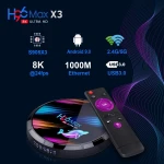 2020 new set-top box factory price H96 max X3 S905X3 4k HDR ram 4gb ddr3 128GB internet android 9.0 tv set set-top box