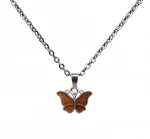 2021 high quality gold jewelry  color necklace butterfly choker chain jewelry necklaces women fashion