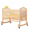 2021 Luxury Baby Furniture Multifunctional Baby Crib Wood Convertible