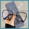 2021 Men And Women Large TR Metal Optical Glasses Frames Anti Blue Light Glasses Computer