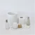 Import 2021 new design buy cheap 5 piece 3 piece polyresin  toiletries sets Resin Bathroom Accessory Set resin bath sets from China