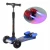 Import 2021 new model 3 wheel foot scooter kick electric scooter with music speaker led lights from China