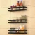 Import 2021 new style single tier metal black powder coated wall hanging mounted spice rack from China