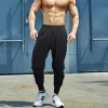 2022 Hot Sale Classic Mens Sports Fitness Solid Color Drawstring Tight Trousers Fast Dry Skin Running Gym Pants