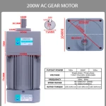 2022 Hot Sales Durable 220v Gear Motor Reducer Strong Stability 140w Single-phase Small Gear Reducer Motor