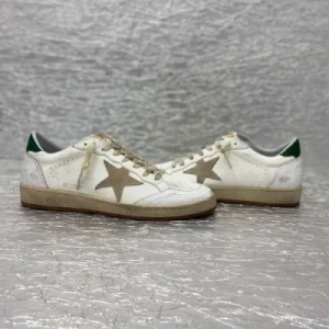 2024 Free Shipping Women’ S Ball Star PRO MID in Aged White Leather with Black Star Man Casual Shoes