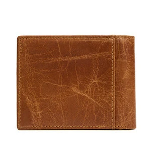 2054 RFID Top grain leather men genuine leather wallet