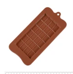 24 cavities square shape silicone chocolate mold