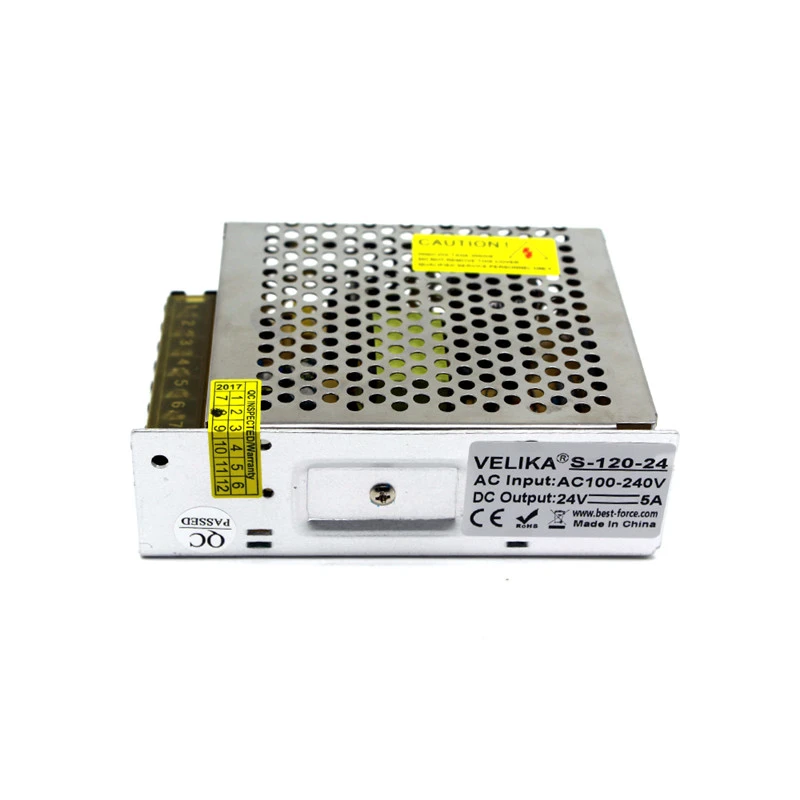 24vdc Power Supply 120W To DC SMPS For Led Strip Display LightSwitch Driver Light Transformer 110V 220V AC