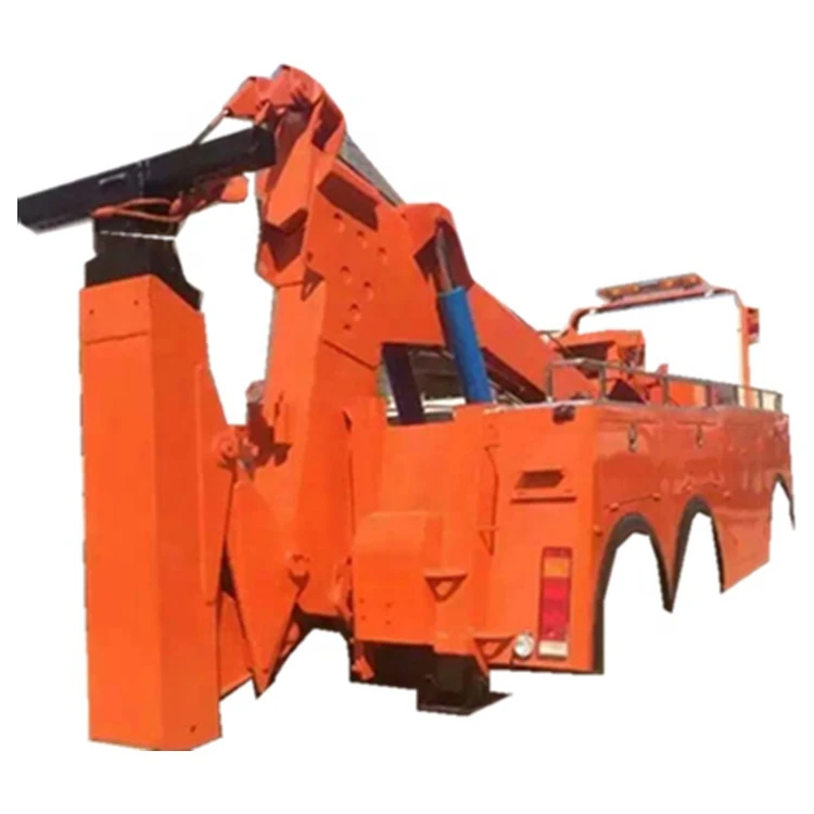 25tons 30tons 35tons 40tons 50tons 360 degree rotation turntable crane with underlift wrecker towing truck body