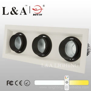 2*7w color temp changeable and dimmable led grille light