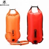 28 Litre Inflatable Safety Swim Buoy  Dry Bag Storage For Open Water Swimmers