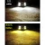 Import 2PCS H7  Car LED Fog Lights Dual Colors Super Bright Fog Lamp Headlights from China