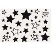 2Sheets Waterproof Stars pattern Temporary Tattoo Stickers Body Art