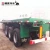 Import 3 axle flatbed container transport semi trailer from China