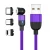 Import 3 in 1 charger cable  Greenport magnetic 1m 2m usb cable 540 degree rotate round interface mobile phone from China