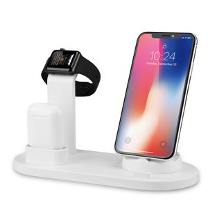 3 in 1 Wireless Charger Charging Stand Docking Station For iPhone , Stand For Apple Watch Wireless Charging Case for Air Pods