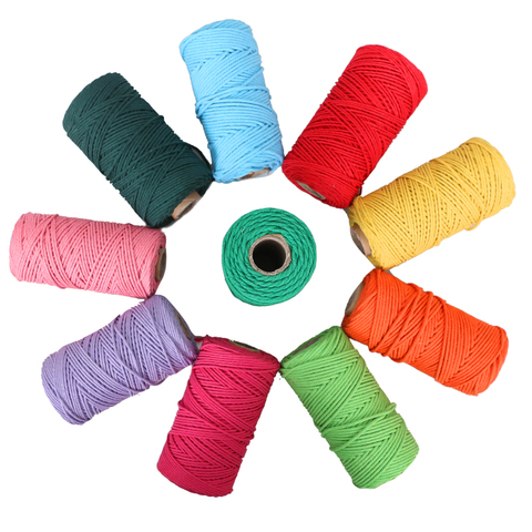 Buy 3-strand 10mm Foldable Large Twisted Cotton String Rope Cord Woven ...