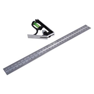 300mm (12&quot;) Adjustable Engineers Combination Try Square Set Right Angle Ruler