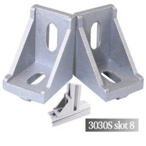 3030 series aluminium profile accessories connectors transom frame 90 degree corner bracket