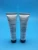 Import 30ml popular glossy white cosmetic tube for skin care cream with black screw cap from China