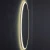 32" Round Back Lit LED Lighted Bathroom Wall Mirror Circular Acrylic Edge