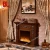 Import 322S electric fireplace heater wall mounted 3 sided electric fire place screen tempered glass from China