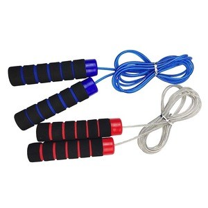 360 Degree Rotation Foam Handles Adjustable Plastic PVC Weighted Jump Ropes for Fitness