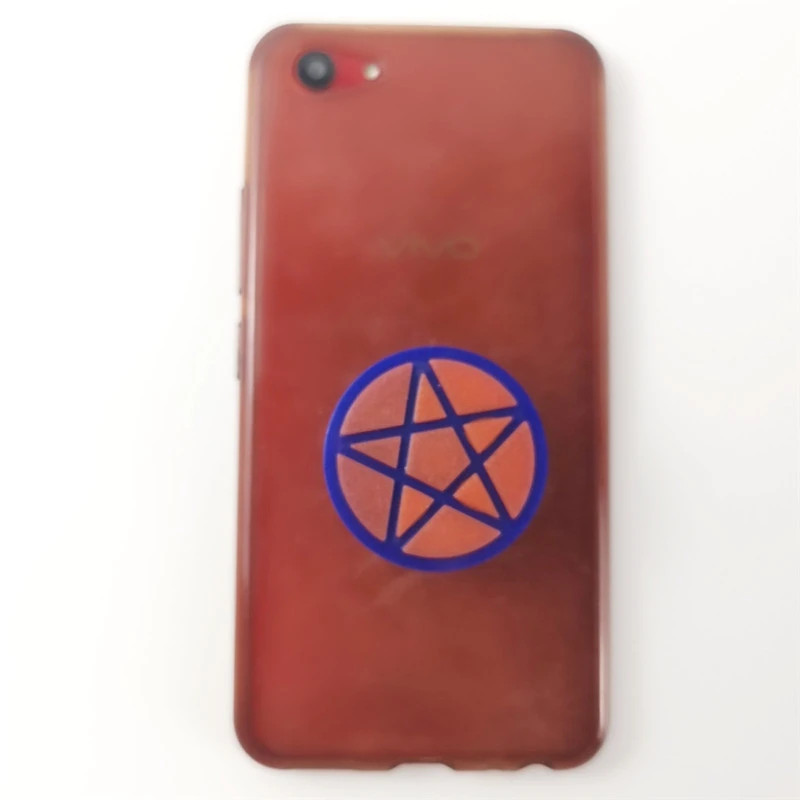 3915  Circular Pentacle  phone grip silicone resin molds