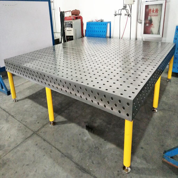 3d &2d steel&cast iron welding table custom design with jigs machine manufacturer in Guangzhou